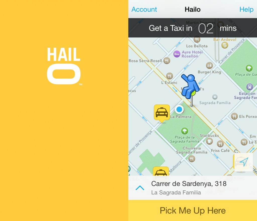 essential apps for travellers - Hailo app