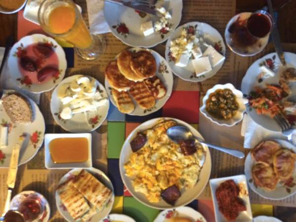 famous sights in Istanbul - Turkish Breakfast
