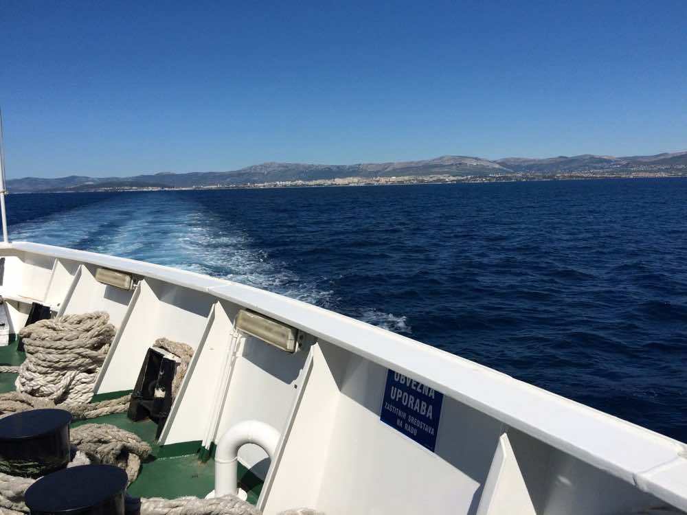 croatia road trip guide - ferry split to brac