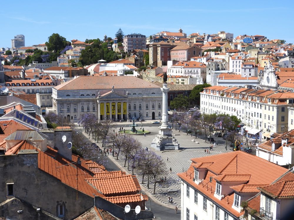 porto or lisbon baixa downtown lisbon rossio