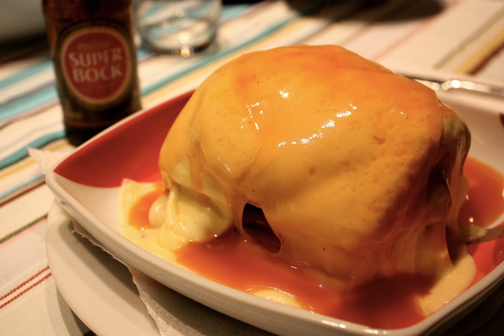 porto or lisbon food portugal francesinha