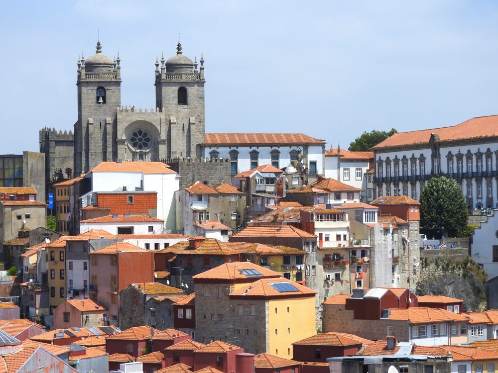 porto or lisbon porto sé rooftops