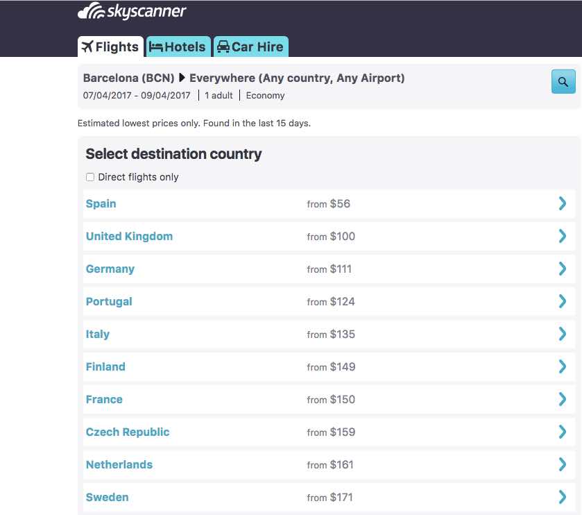 how to find cheap flights to anywhere cheapest flight possible skyscanner explore options