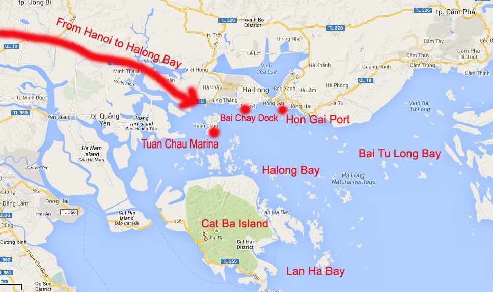 how to choose best halong bay cruise map bays