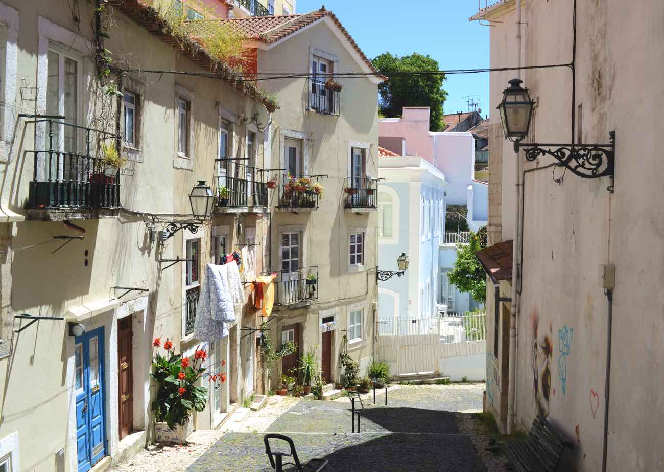 Lissabonin piilotetut jalokivet salaisuudet streets kujies of lisboa