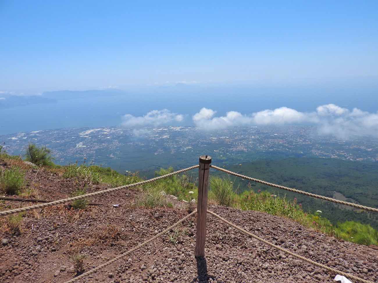 how to plan naples italy amalfi coast pompeii vesuvius - top of vesuvius