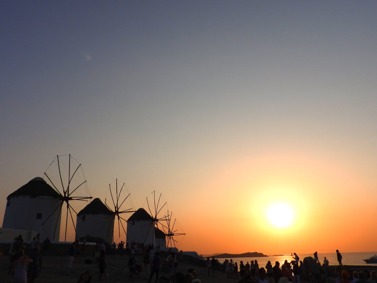 greece itinerary mykonos windmills sunset