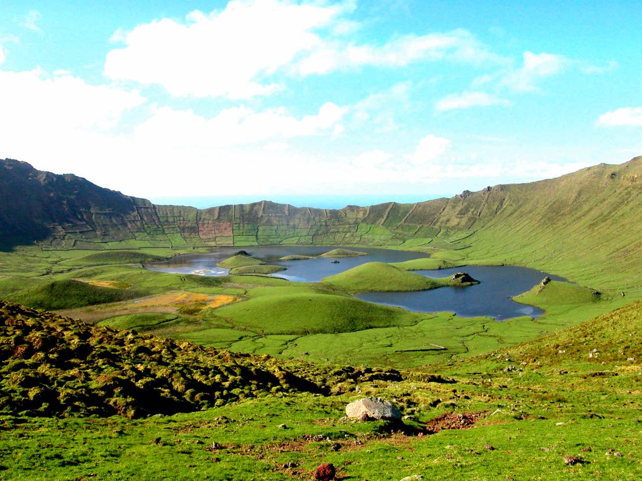  Itinerario de la isla de Corvo azores