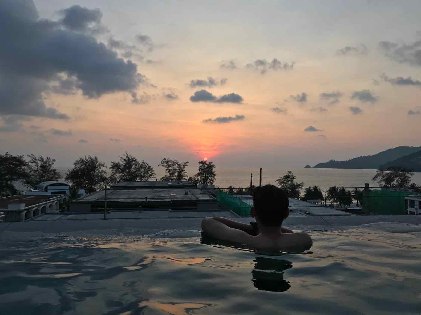 Thailand Island hopping phuket sunset pool