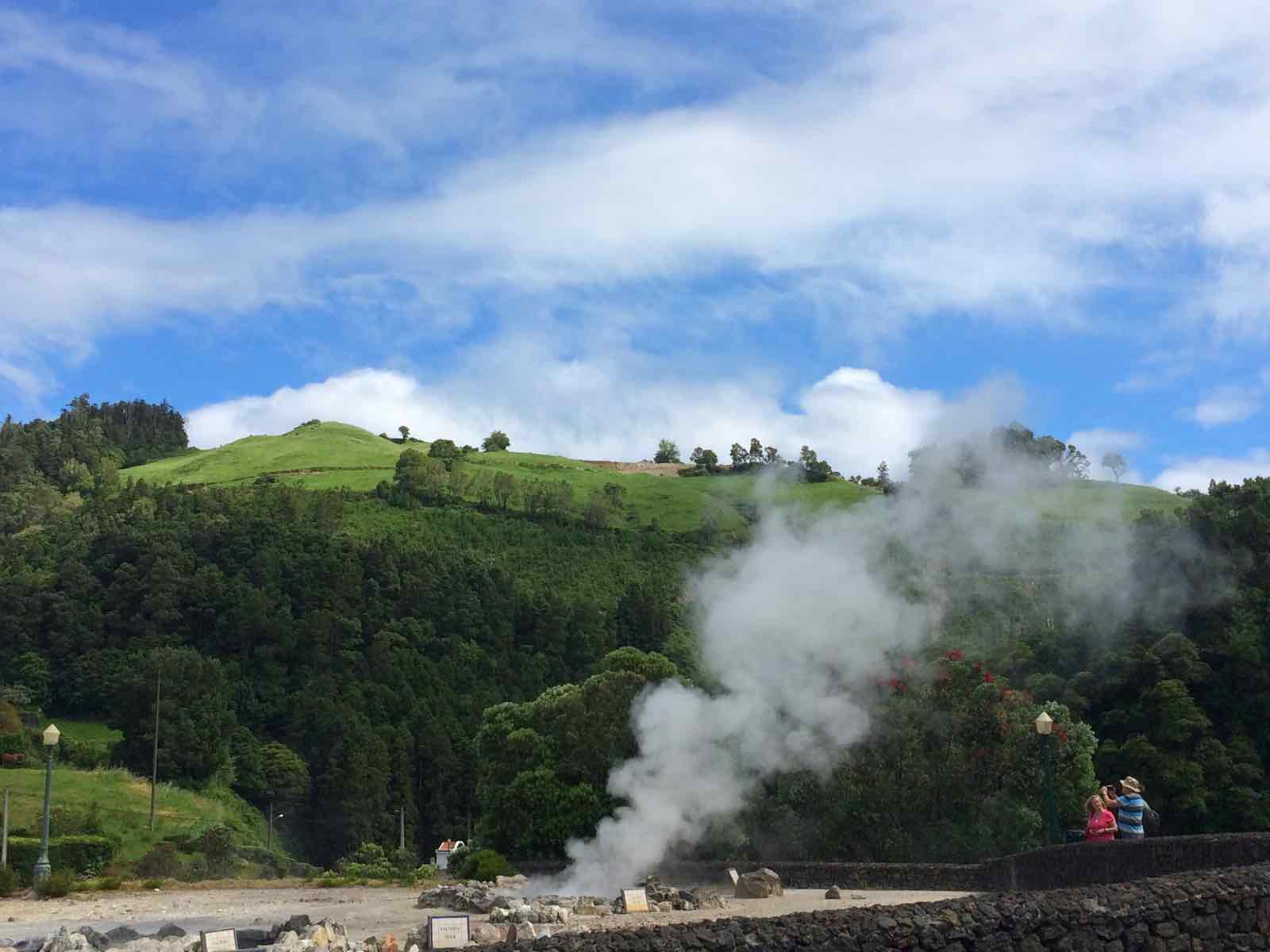 Furnas caldeiras azores springs geysers