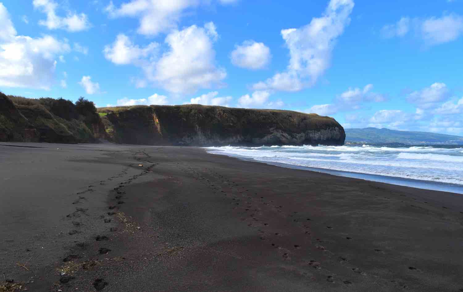 azores areal santa barbara beach sao miguel