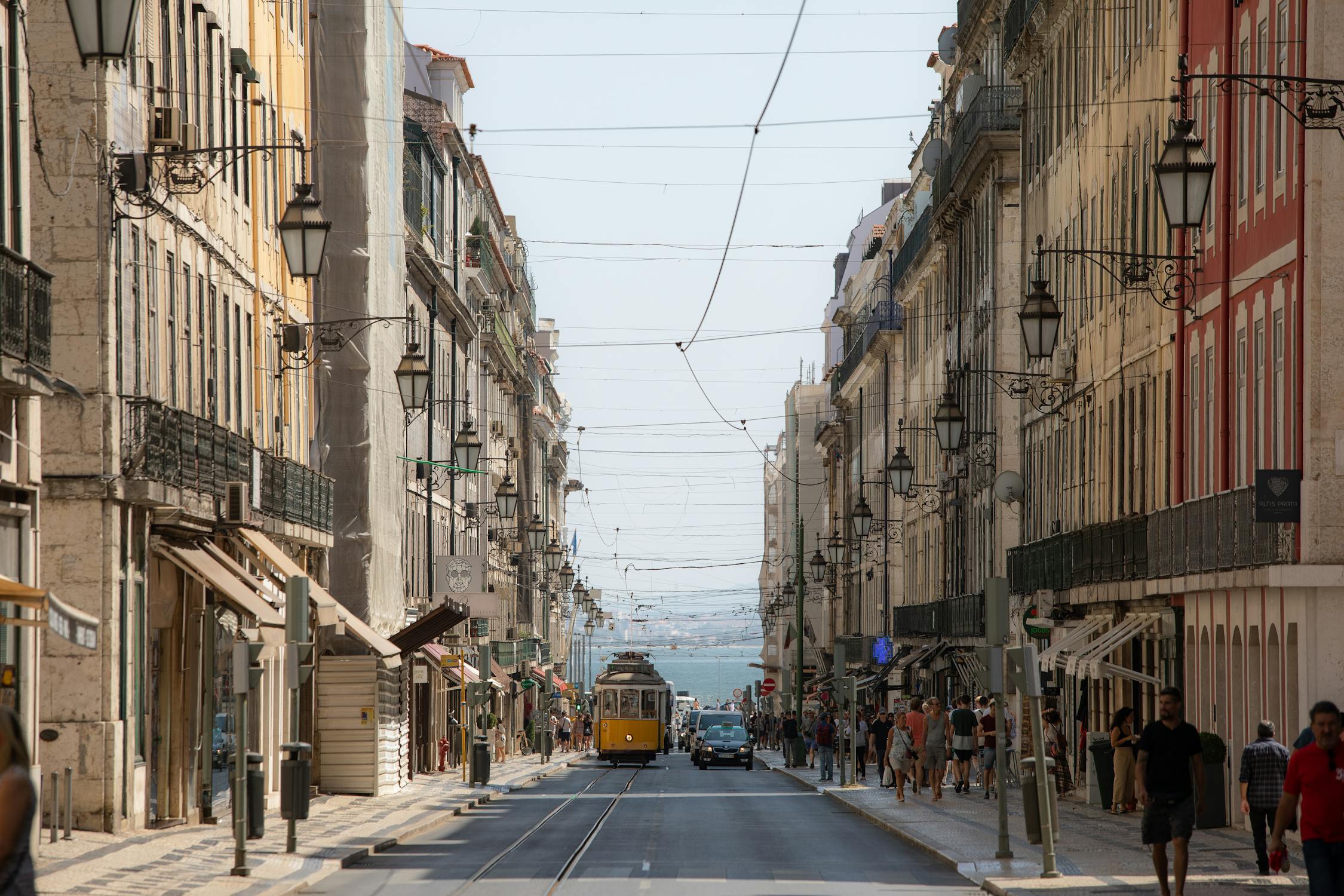 Baixa district in Lisboa